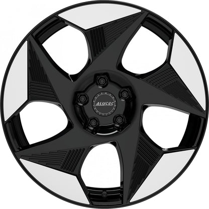 Alutec Solar diamant-schwarz frontpoliert 8x19 ET36 - LK5/112 ML57.1