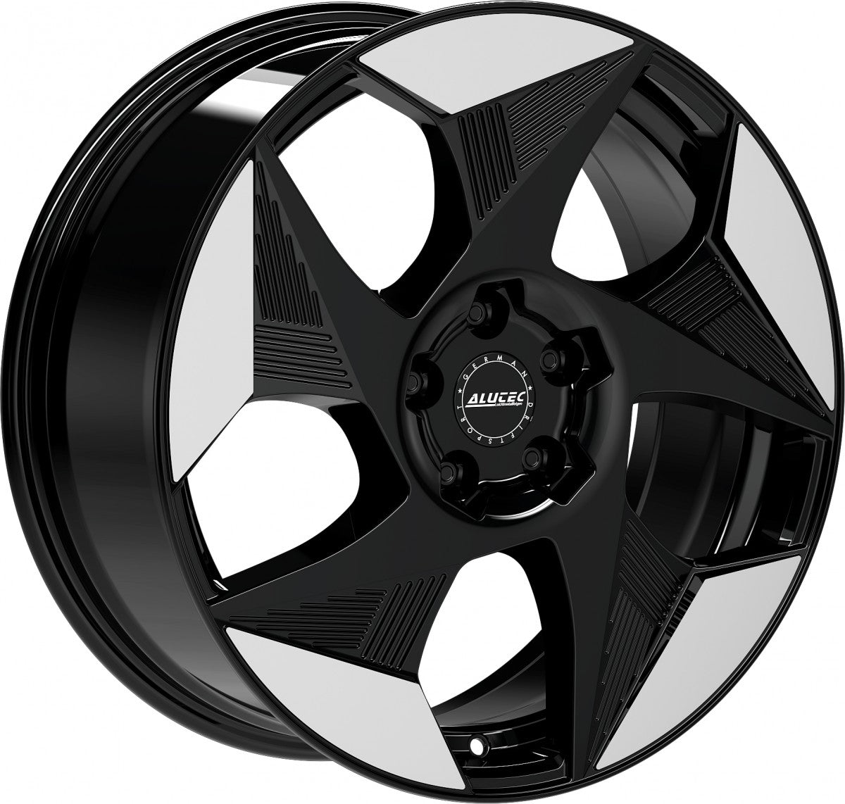 Alutec Solar diamant-schwarz frontpoliert 8x19 ET36 - LK5/112 ML57.1