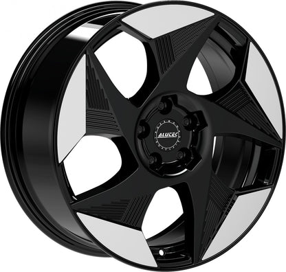 Alutec Solar diamant-schwarz frontpoliert 8x19 ET36 - LK5/112 ML57.1