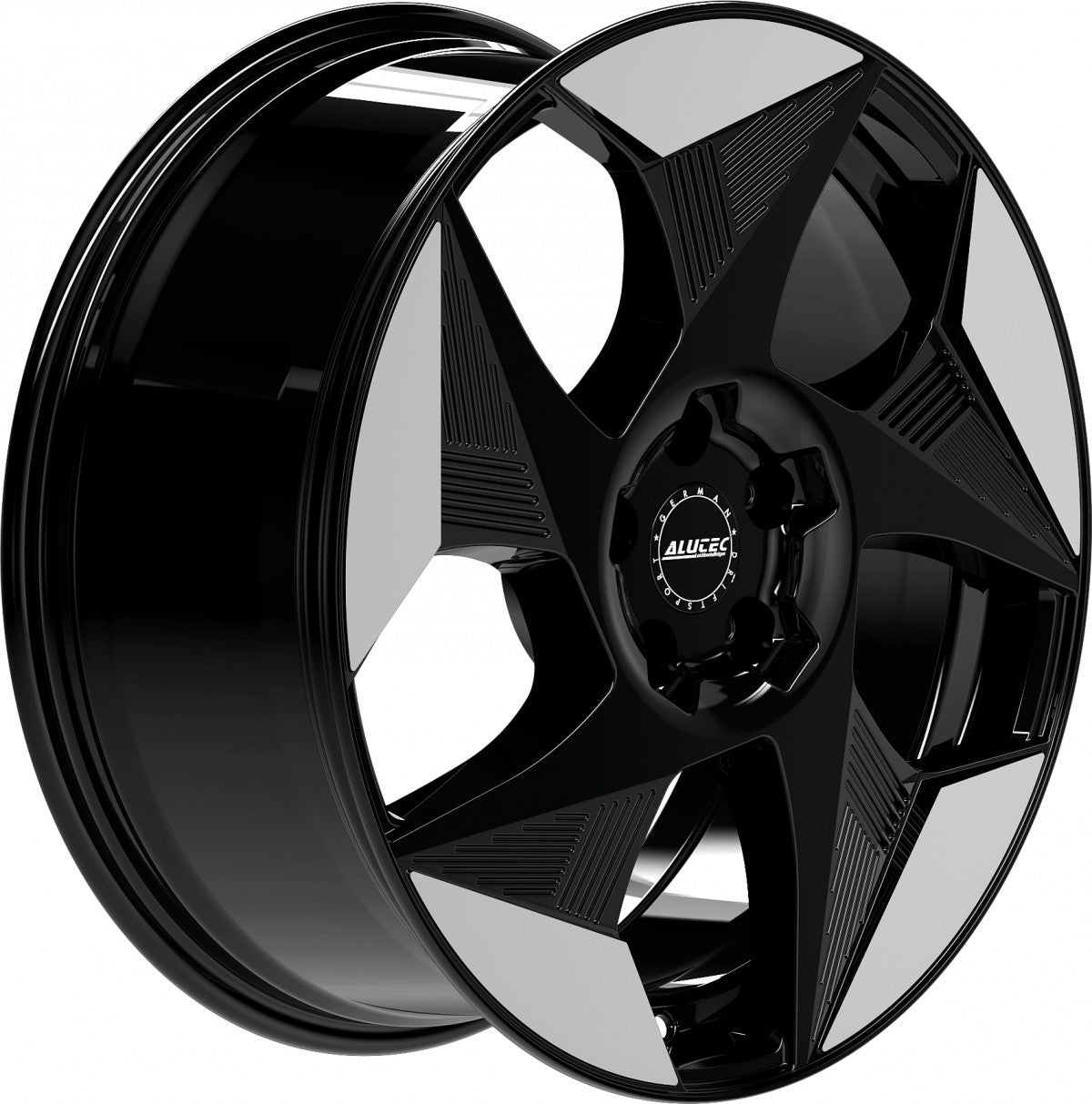 Alutec Solar diamant-schwarz frontpoliert 8x19 ET36 - LK5/112 ML57.1