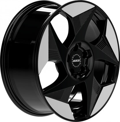Alutec Solar diamant-schwarz frontpoliert 8x19 ET36 - LK5/112 ML57.1
