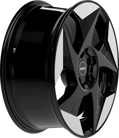 Alutec Solar diamant-schwarz frontpoliert 8x19 ET36 - LK5/112 ML57.1