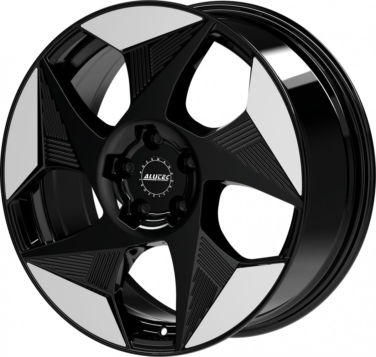 Alutec Solar diamant-schwarz frontpoliert 8x19 ET36 - LK5/112 ML57.1