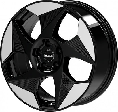 Alutec Solar diamant-schwarz frontpoliert 8x19 ET36 - LK5/112 ML57.1