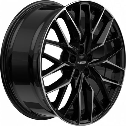 itWheels Xana gloss black polished 8x19 ET45 - LK5/108 ML63.4