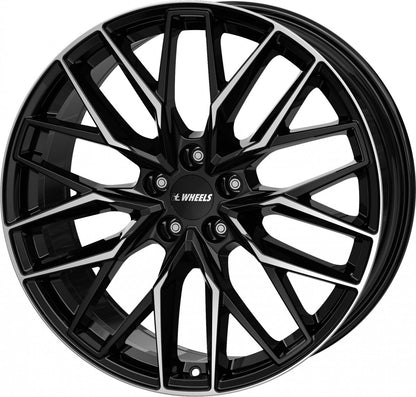 itWheels Xana gloss black polished 8x19 ET45 - LK5/108 ML63.4