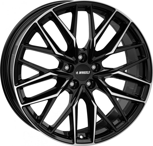 itWheels Xana gloss black polished 8x18 ET42 - LK5/108 ML70.1