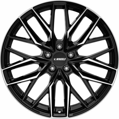 itWheels Xana gloss black polished Alufelge 8x18 Zoll ET45 LK 5x112 ML57.1 – Bild 2