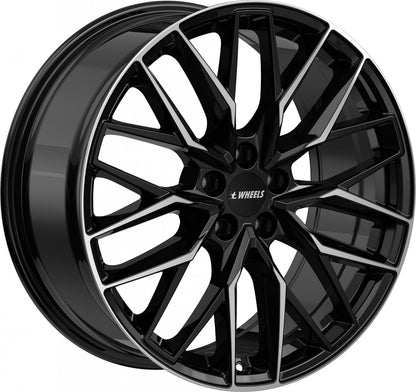 itWheels Xana gloss black polished Alufelge 9.5x21 Zoll ET40.1 LK 5x120 ML64.2 – Bild 3