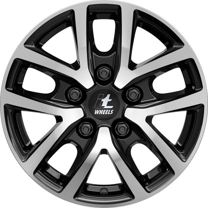 itWheels Mira Van gloss black polished 6.5x16 ET50 - LK5/118 ML71.1