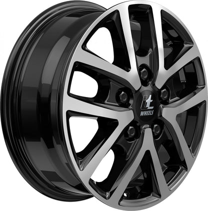 itWheels Mira Van gloss black polished 6.5x16 ET52 - LK5/112 ML66.6