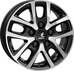itWheels Mira Van gloss black polished Alufelge 6.5x16 Zoll ET66 LK 5x130 ML89.1