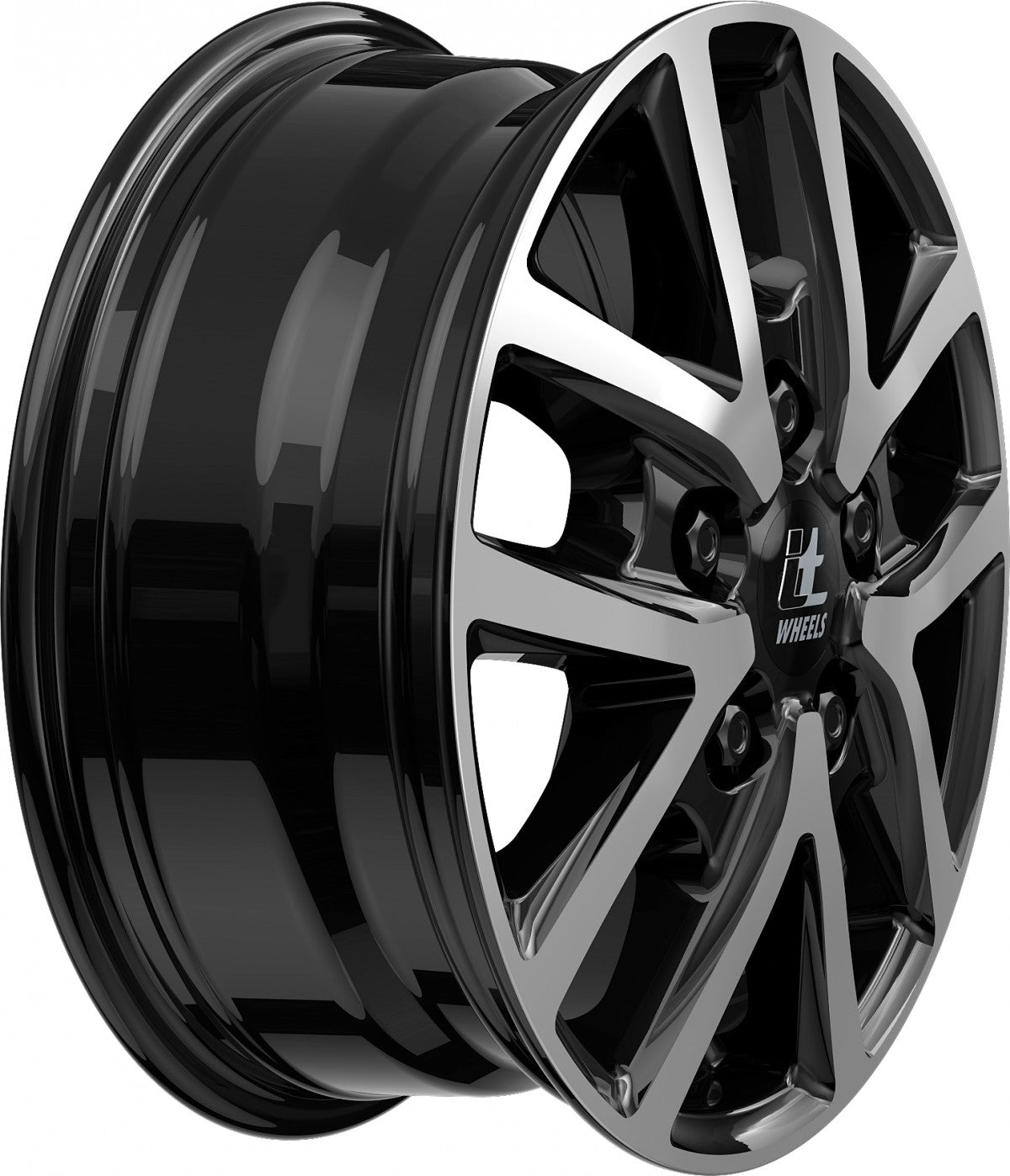 itWheels Mira Van gloss black polished 6.5x16 ET60 - LK5/160 ML65.1