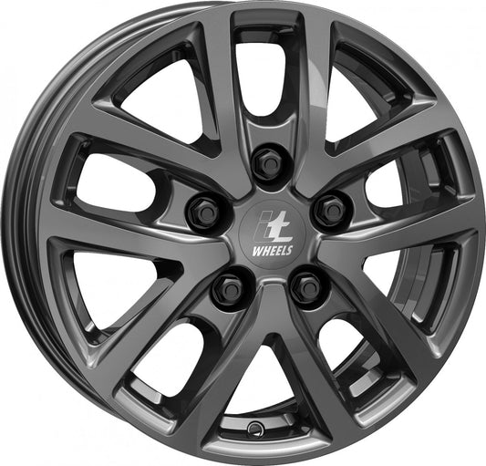 itWheels Mira Van gloss titanium 6.5x16 ET50 - LK5/118 ML71.1