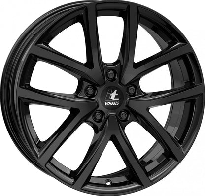 itWheels Mira gloss black 7x17 ET37 - LK5/100 ML57.1