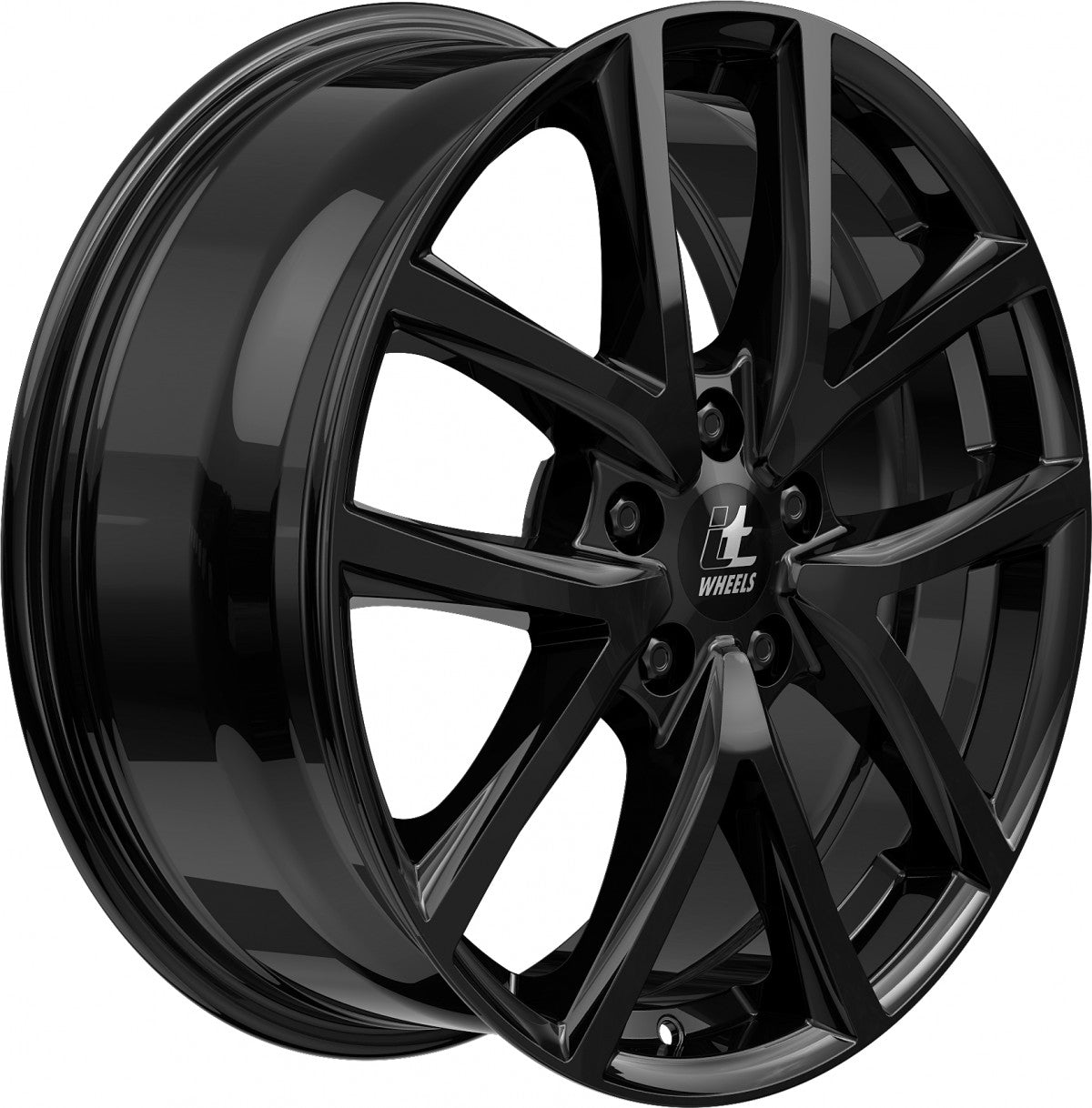 itWheels Mira gloss black 7.5x18 ET42 - LK5/112 ML70.1