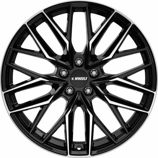 itWheels Xana gloss black polished 8x18 ET50 - LK5/114.3 ML70.1