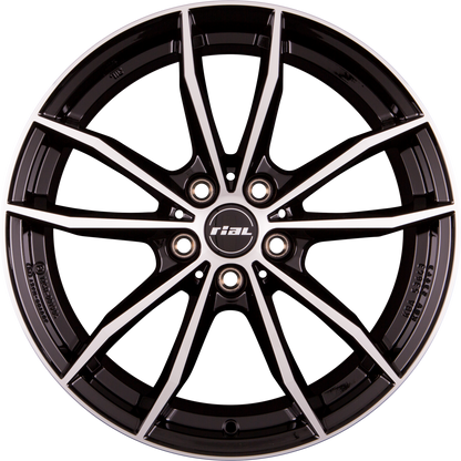 Rial X12 diamant-schwarz frontpoliert Alufelge 8x18 Zoll ET15 LK 5x112 ML66.5 – Bild 8