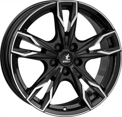 itWheels Gina gloss black polished Alufelge 8x18 Zoll ET45 LK 5x108 ML70.1