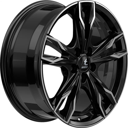 itWheels Gina gloss black polished Alufelge 8x18 Zoll ET45 LK 5x108 ML70.1 – Bild 4