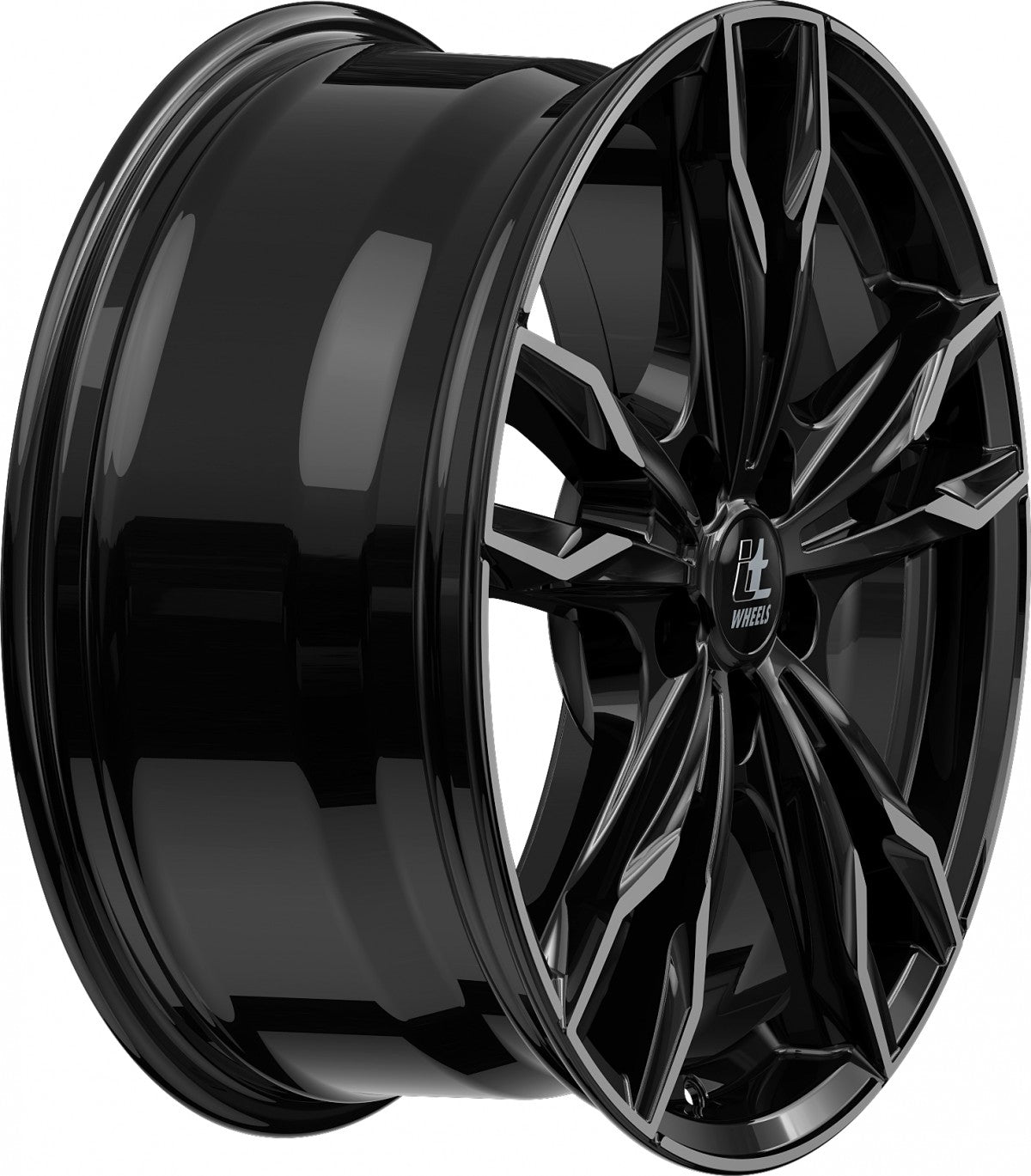 itWheels Gina gloss black polished Alufelge 8x18 Zoll ET45 LK 5x108 ML70.1 – Bild 5