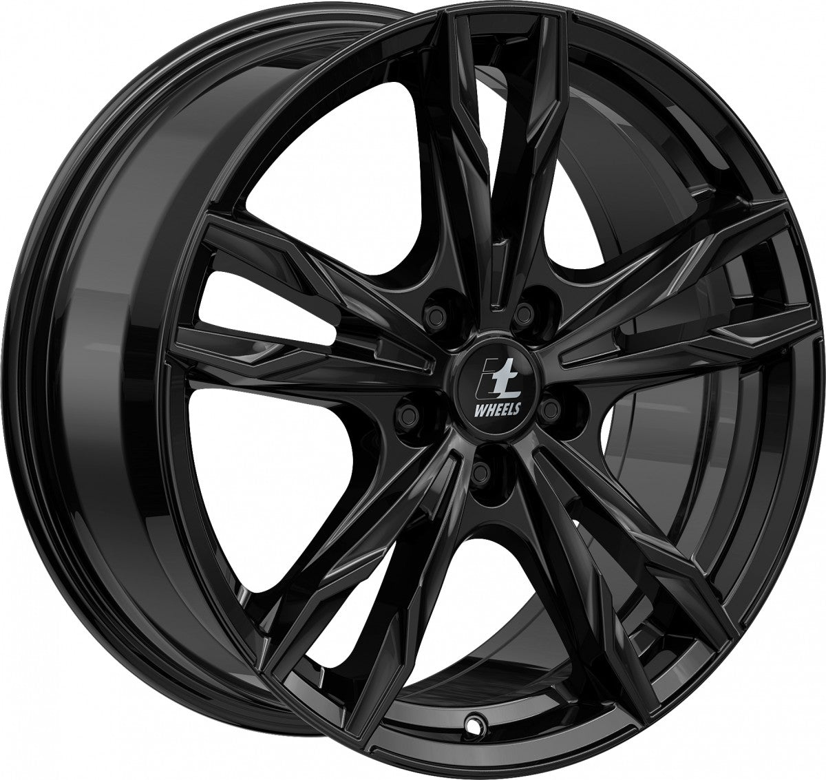 itWheels Gina gloss black Alufelge 8x18 Zoll ET50 LK 5x108 ML63.4 – Bild 3