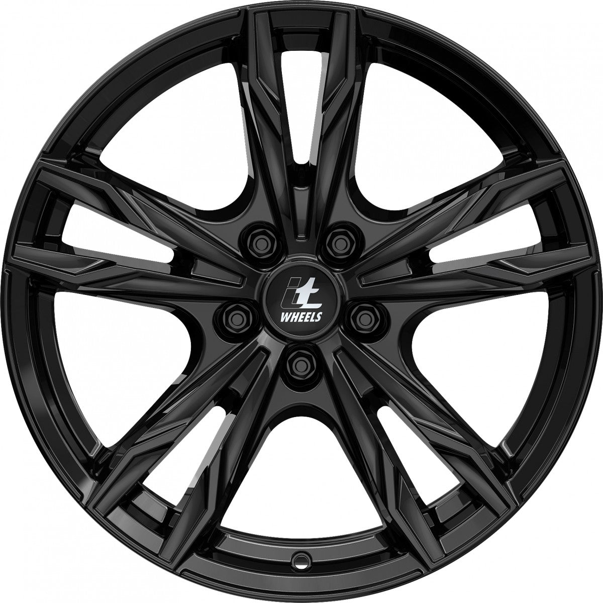 itWheels Gina gloss black Alufelge 8x18 Zoll ET40 LK 5x114.3 ML70.1 – Bild 2