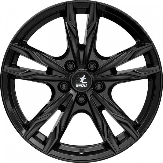 itWheels Gina gloss black Alufelge 8x18 Zoll ET29 LK 5x120 ML72.6 – Bild 2
