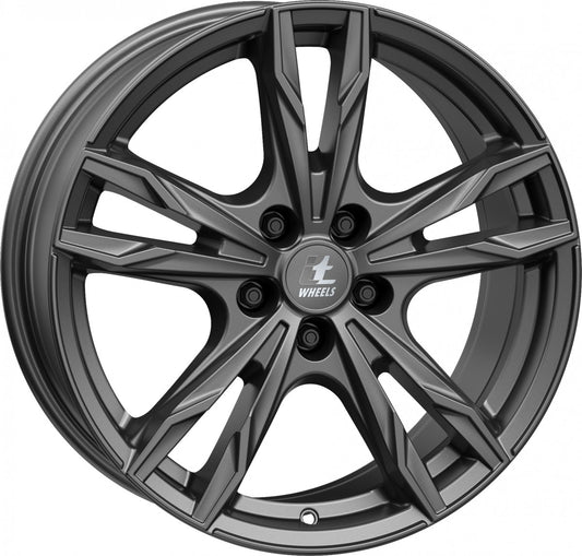itWheels Gina matt titanium 8x18 ET45 - LK5/108 ML65.1