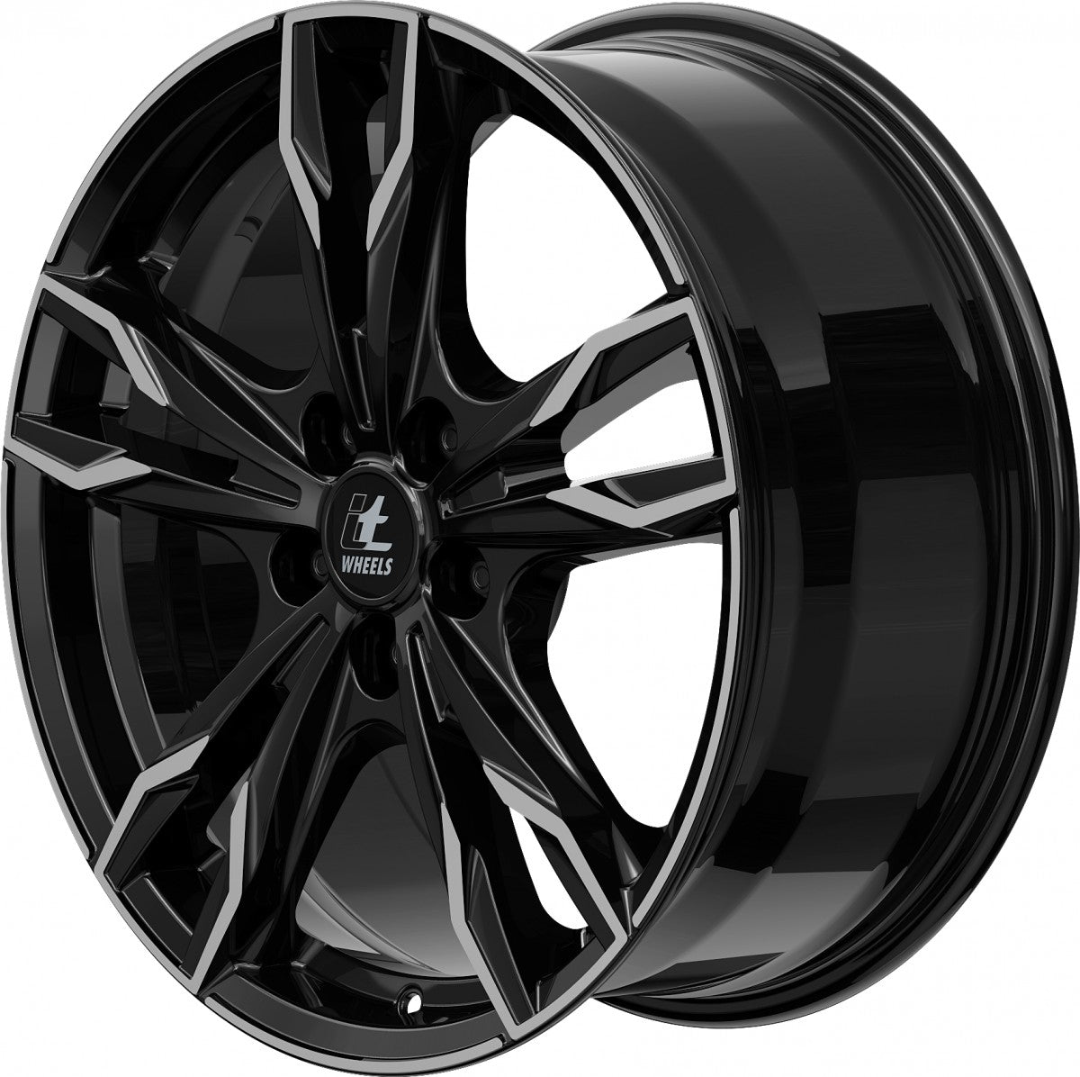 itWheels Gina gloss black polished 8.5x19 ET35 - LK5/112 ML66.6