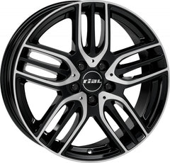 Rial M14 diamond-black frontpolished Alufelge 7.5x18 Zoll ET40 LK 5x112 ML66.5
