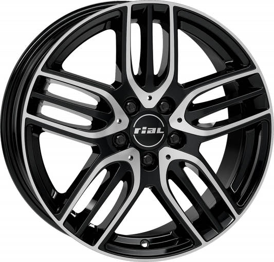 Rial M14 diamond-black frontpolished Alufelge 9x18 Zoll ET66 LK 5x112 ML66.5