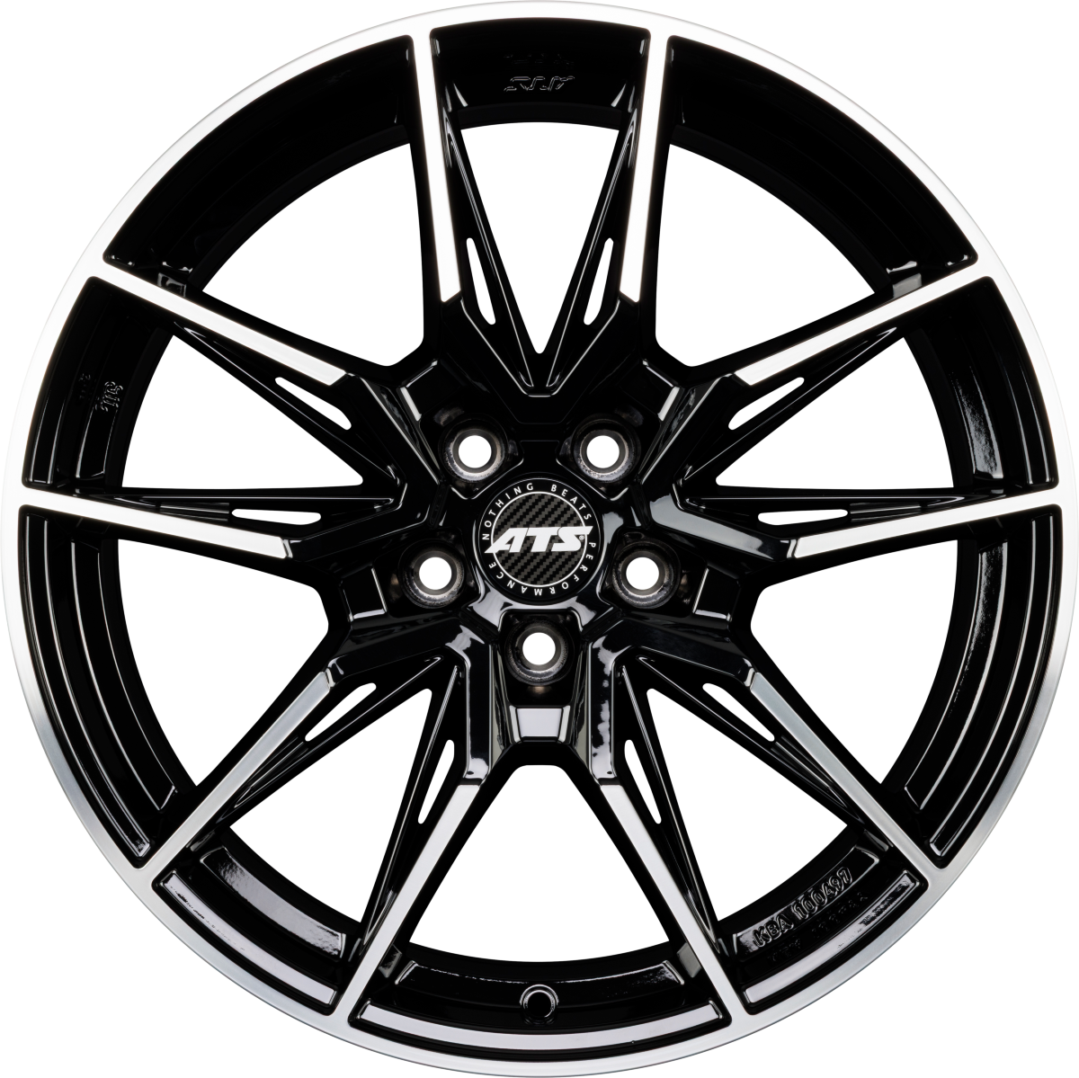 ATS Force diamond-black frontpolished Alufelge 9.5x19 Zoll ET40 LK 5x114.3 ML64.2 – Bild 4