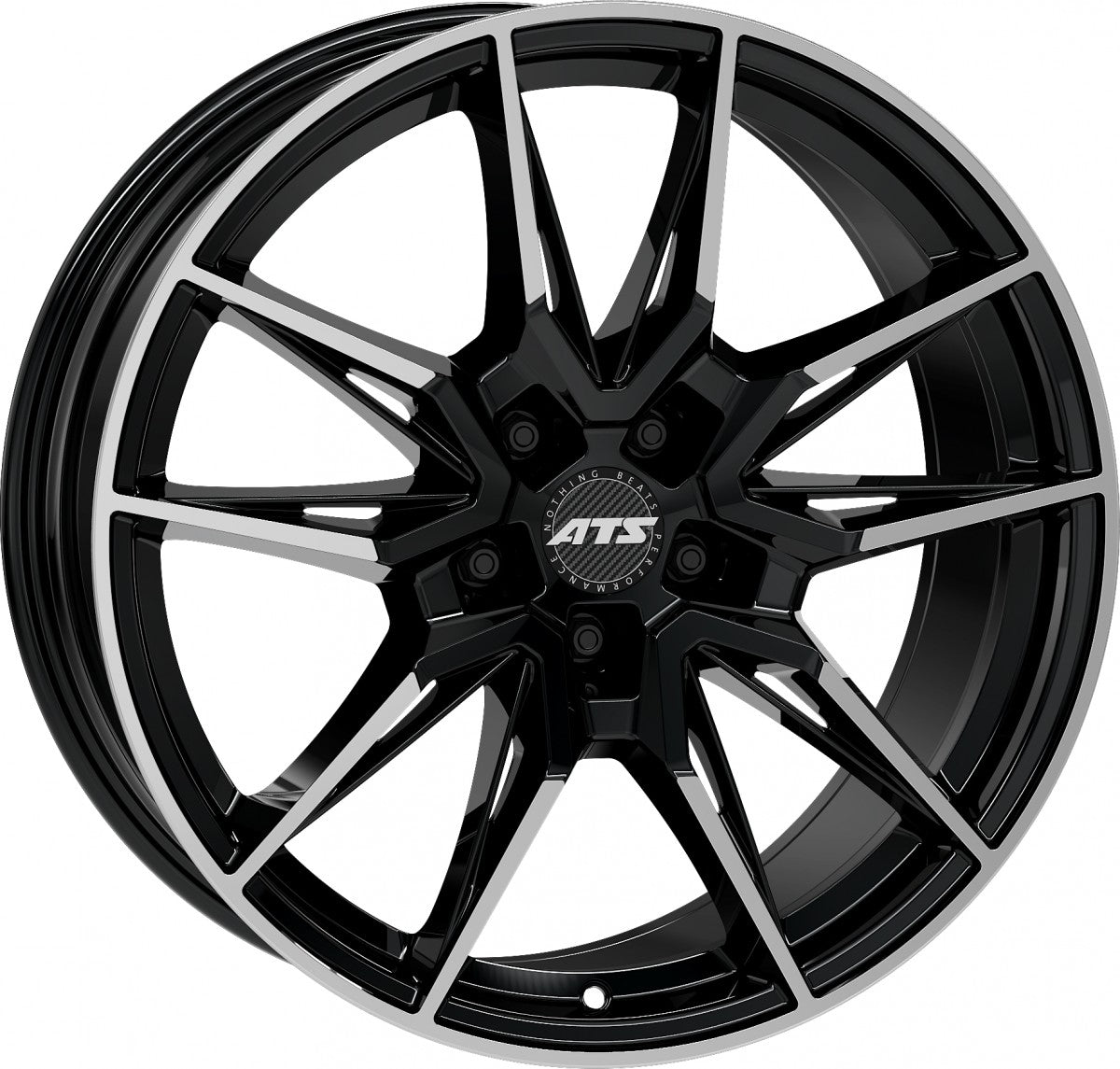 ATS Force diamond-black frontpolished 9.5x19 ET47 - LK5/120 ML72.6