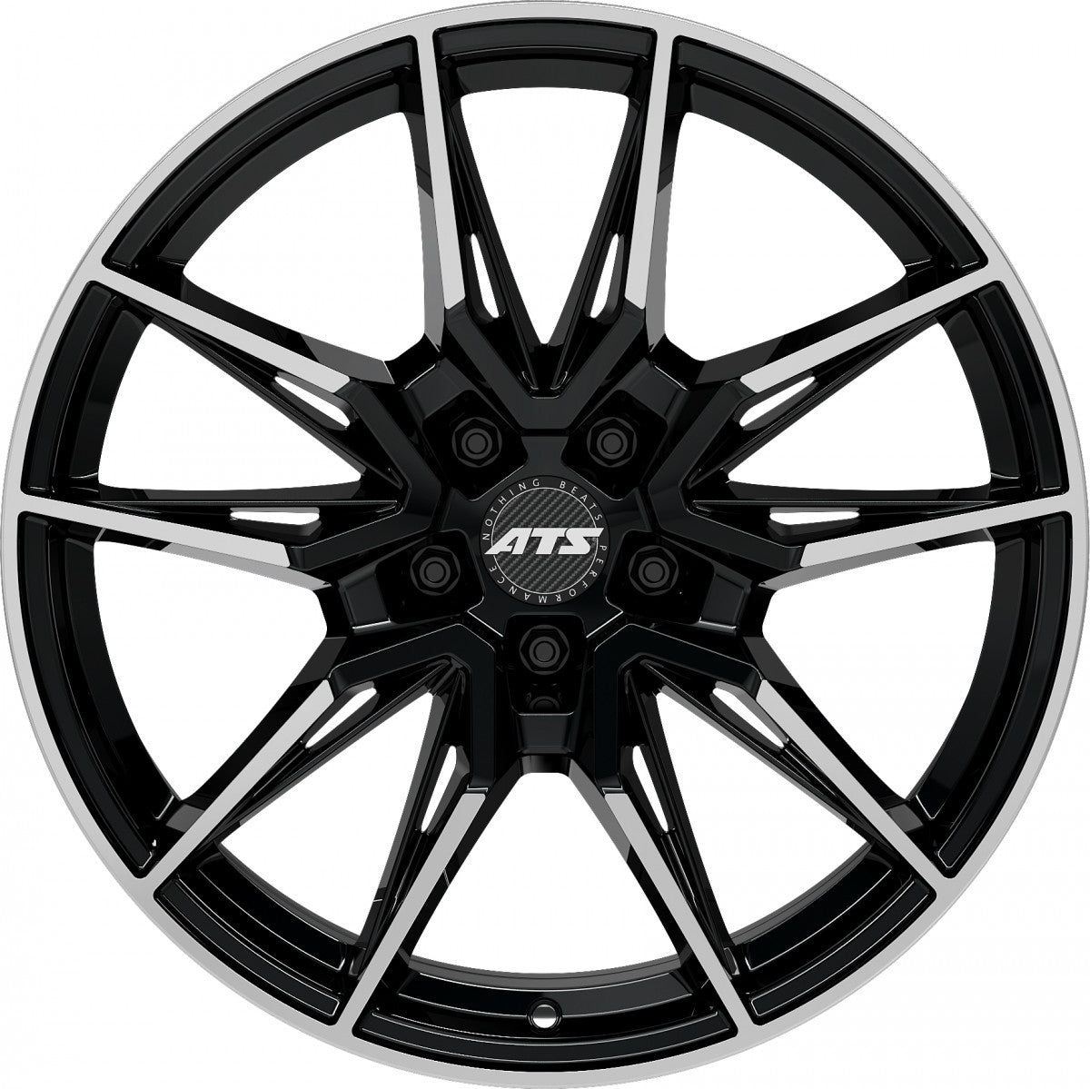 ATS Force diamond-black frontpolished 9.5x19 ET47 - LK5/120 ML72.6