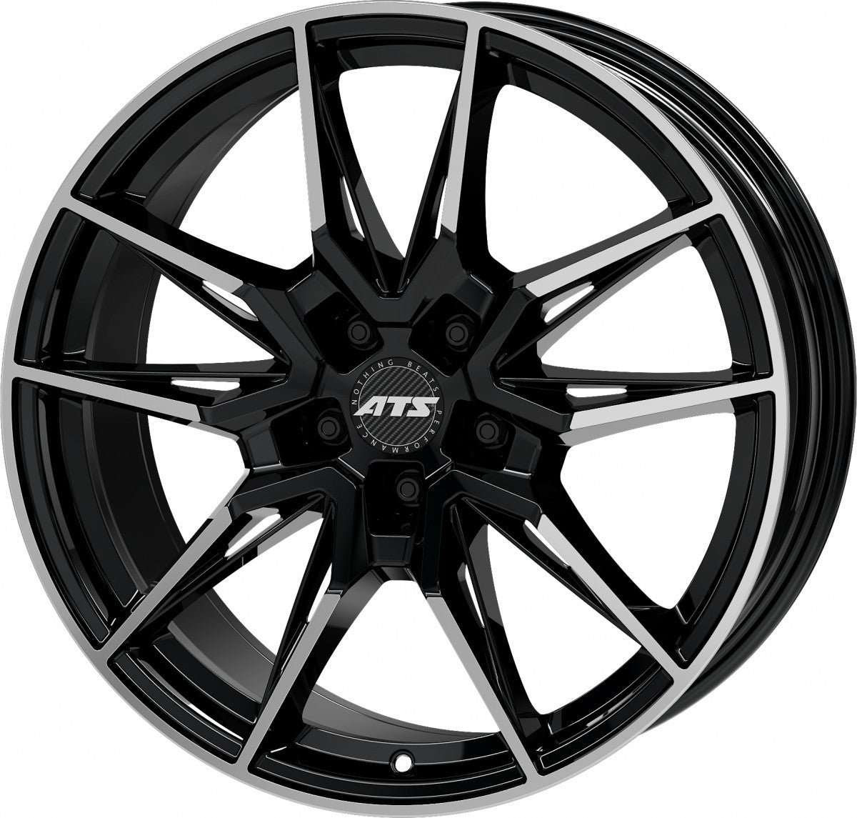 ATS Force diamond-black frontpolished Alufelge 9.5x19 Zoll ET48 LK 5x112 ML66.6 – Bild 3