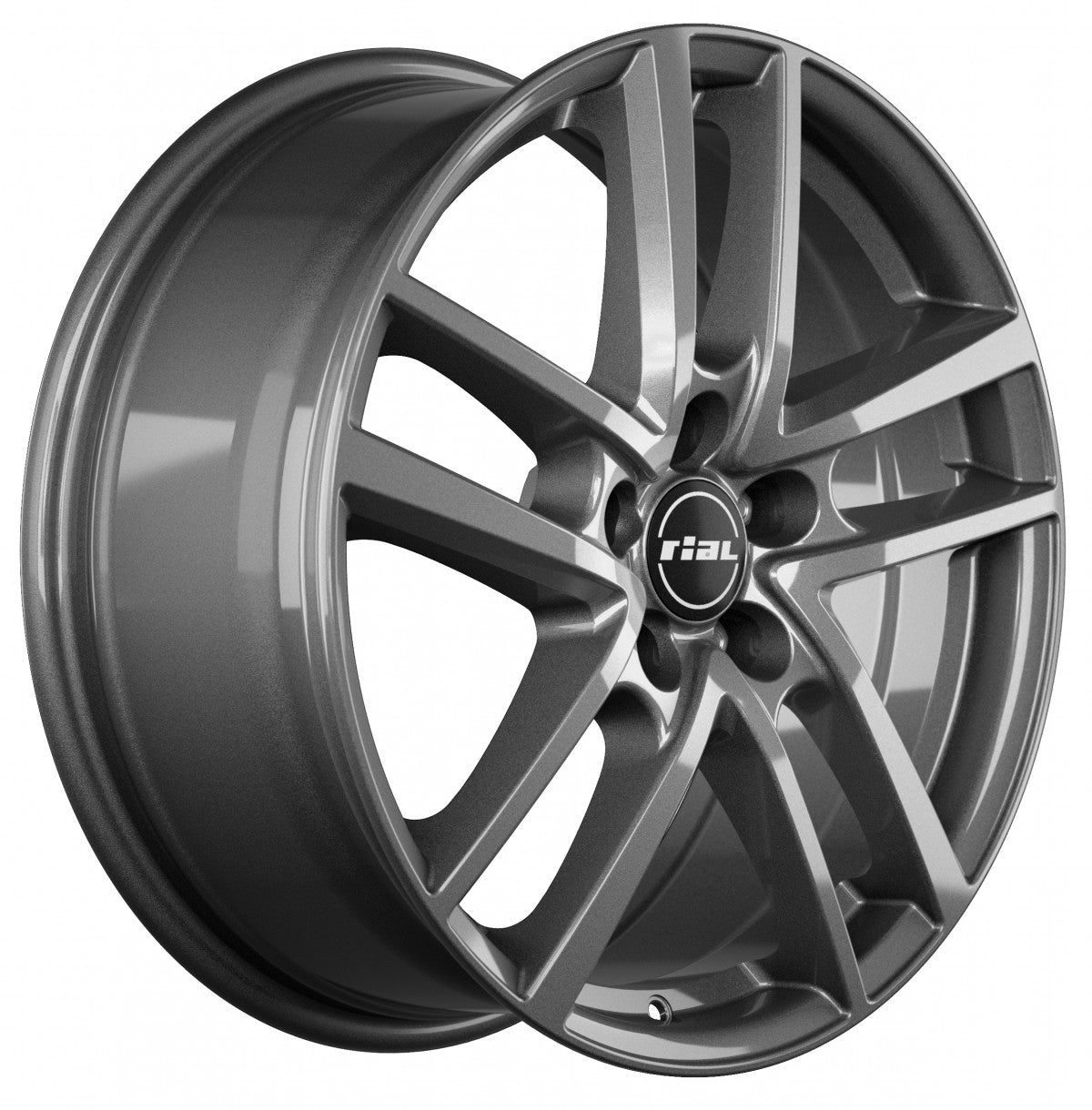 Rial Astorga graphite Alufelge 7x14 Zoll ET42 LK 5x112 ML57.1 – Bild 3