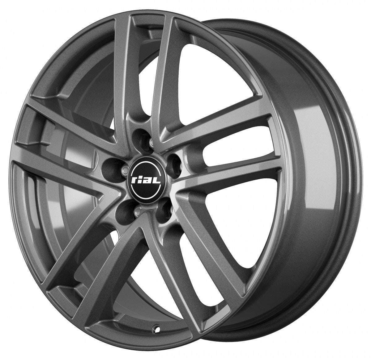 Rial Astorga graphite Alufelge 7x14 Zoll ET42 LK 5x112 ML57.1 – Bild 4