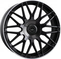 Meisterwerk MW17 black matt lip polished Alufelge 8x18 Zoll ET25 LK 5x112 ML72.6