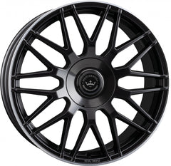 Meisterwerk MW17 black matt lip polished Alufelge 8x18 Zoll ET25 LK 5x112 ML72.6