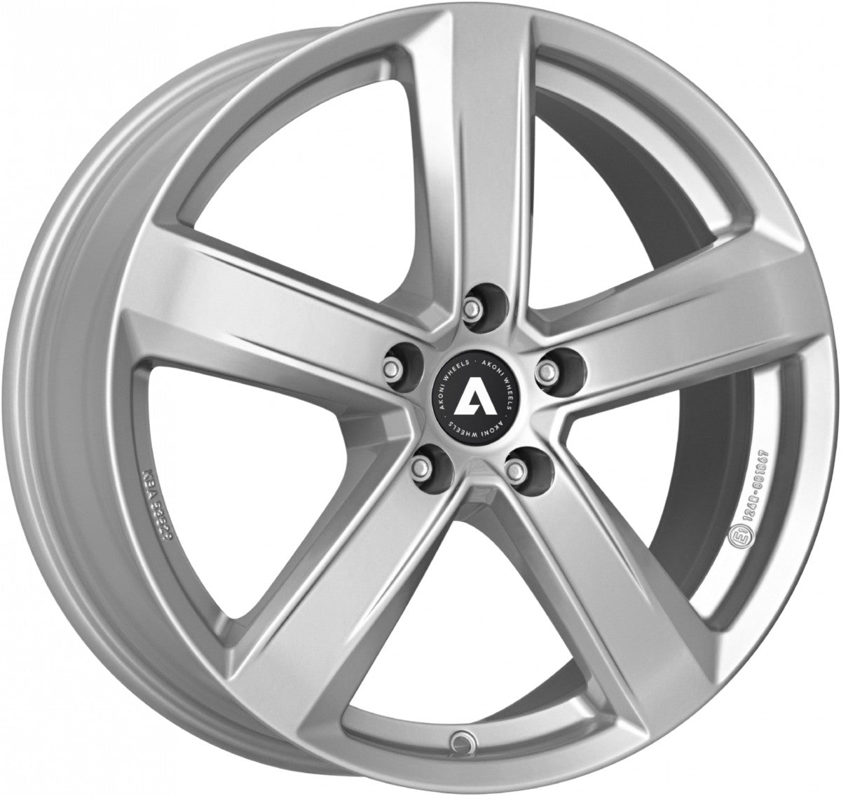 Akoni AK05 silver Alufelge 7x17 Zoll ET40.5 LK 5x108 ML63.4