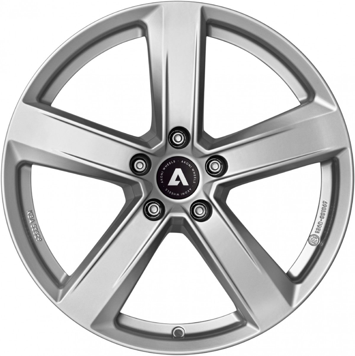 Akoni AK05 silver Alufelge 7x17 Zoll ET40.5 LK 5x108 ML63.4 – Bild 2