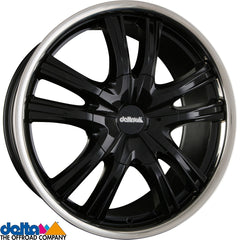 DELTA 4x4 Lander12 shiny black Alufelge 9x22 Zoll ET25 LK 5x112 ML71.6