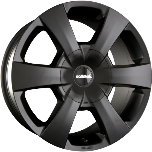DELTA 4x4 WP Black Matt Alufelge 8.5x18 Zoll ET40 LK 5x114.3 ML66.1 – Bild 2