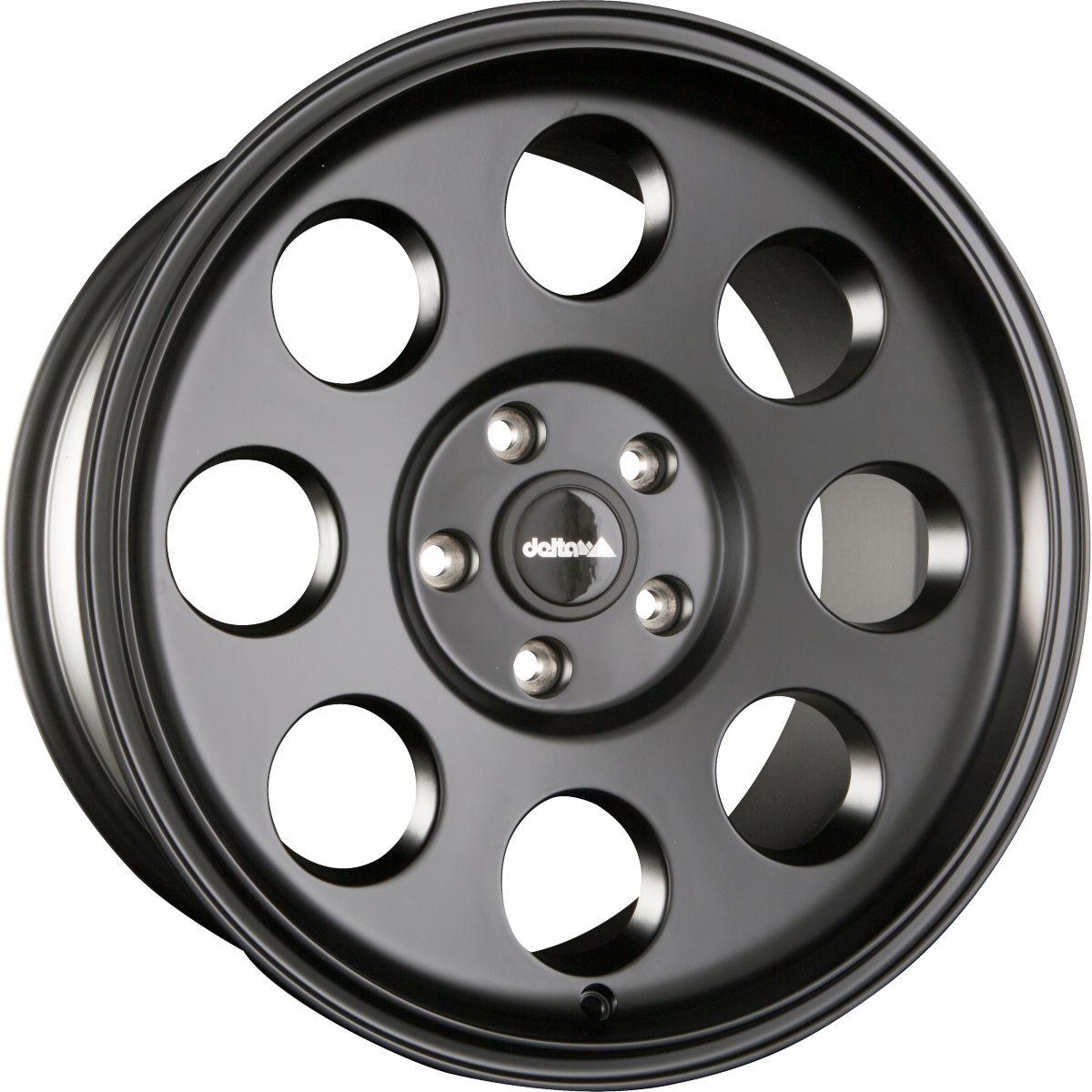 DELTA 4x4 Klassik Black Matt Alufelge 8x17 Zoll ET40 LK 5x114.3 ML66.1 – Bild 2