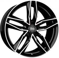 MAM RS3 black front polish Alufelge 8x18 Zoll ET30 LK 5x112 ML66.6