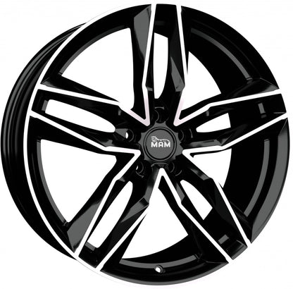 MAM RS3 black front polish 8x18 ET30 - LK5/112 ML66.6