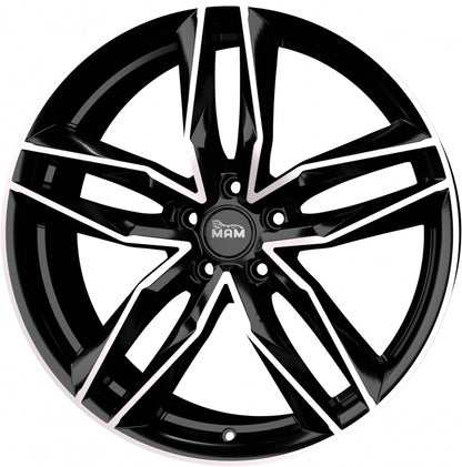 MAM RS3 black front polish 8x18 ET30 - LK5/112 ML66.6