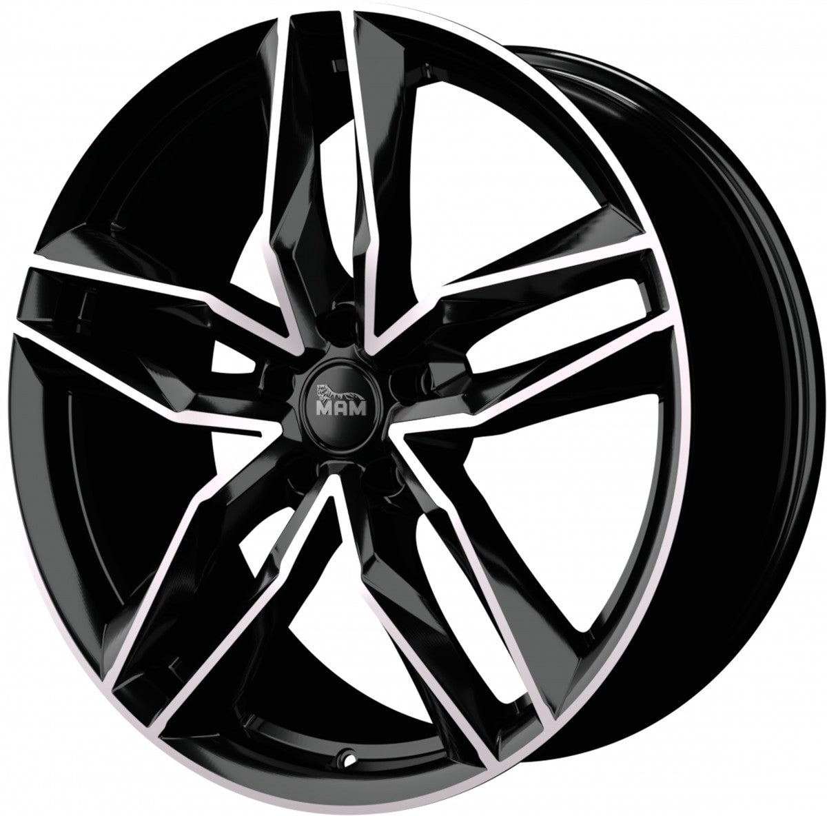 MAM RS3 black front polish 8x18 ET30 - LK5/112 ML66.6