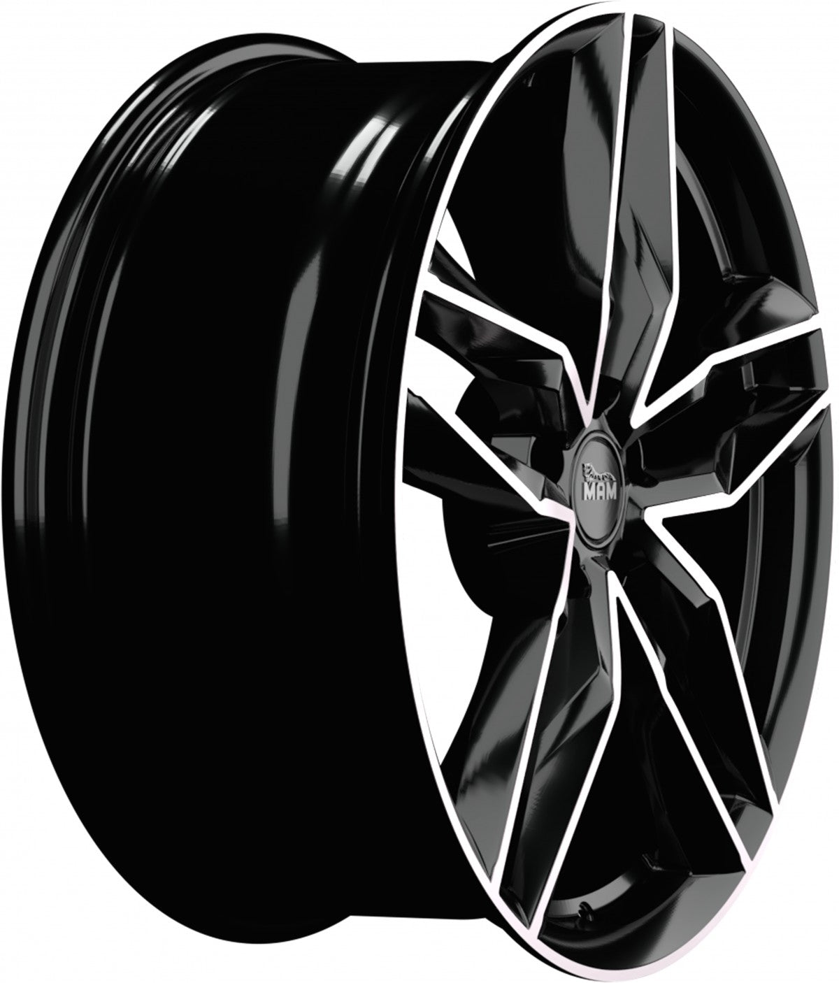 MAM RS3 black front polish 8x18 ET45 - LK5/112 ML66.6